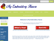 Tablet Screenshot of myembroideryhaven.com